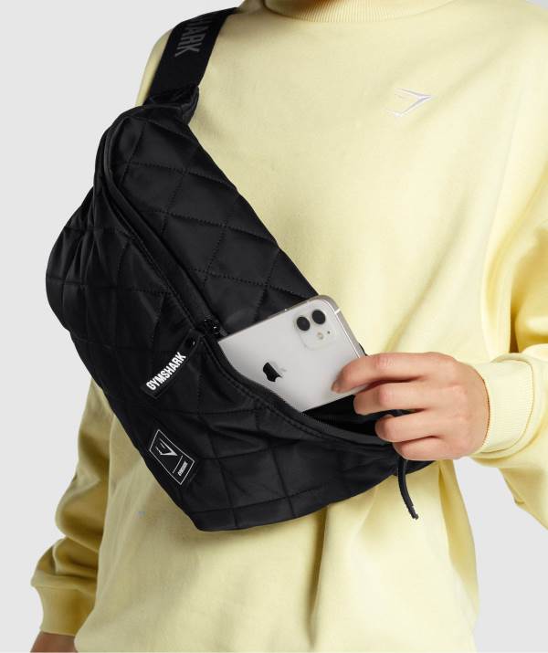 Damske Crossbody Kabelky Gymshark Rest Day Sling Čierne | DS5846039